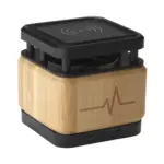 Bamboo Block Speaker met draadloze oplader - Hidalgo Bamboo Block Speaker met draadloze oplader