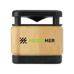 Bamboo Block Speaker met draadloze oplader — productfoto 3