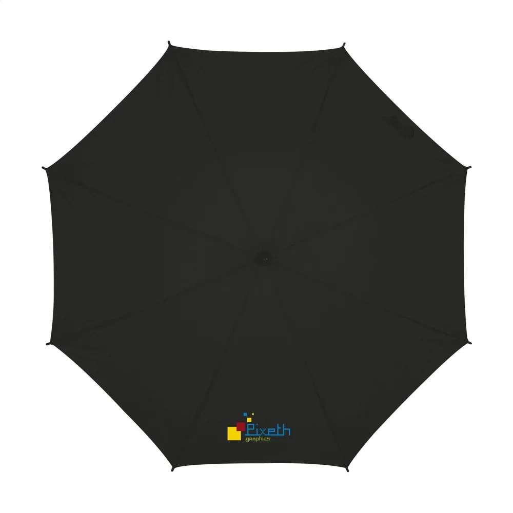 Regenschirm bedrucken BusinessClass Holzstock Metall 23 Zoll — Produktfoto 6