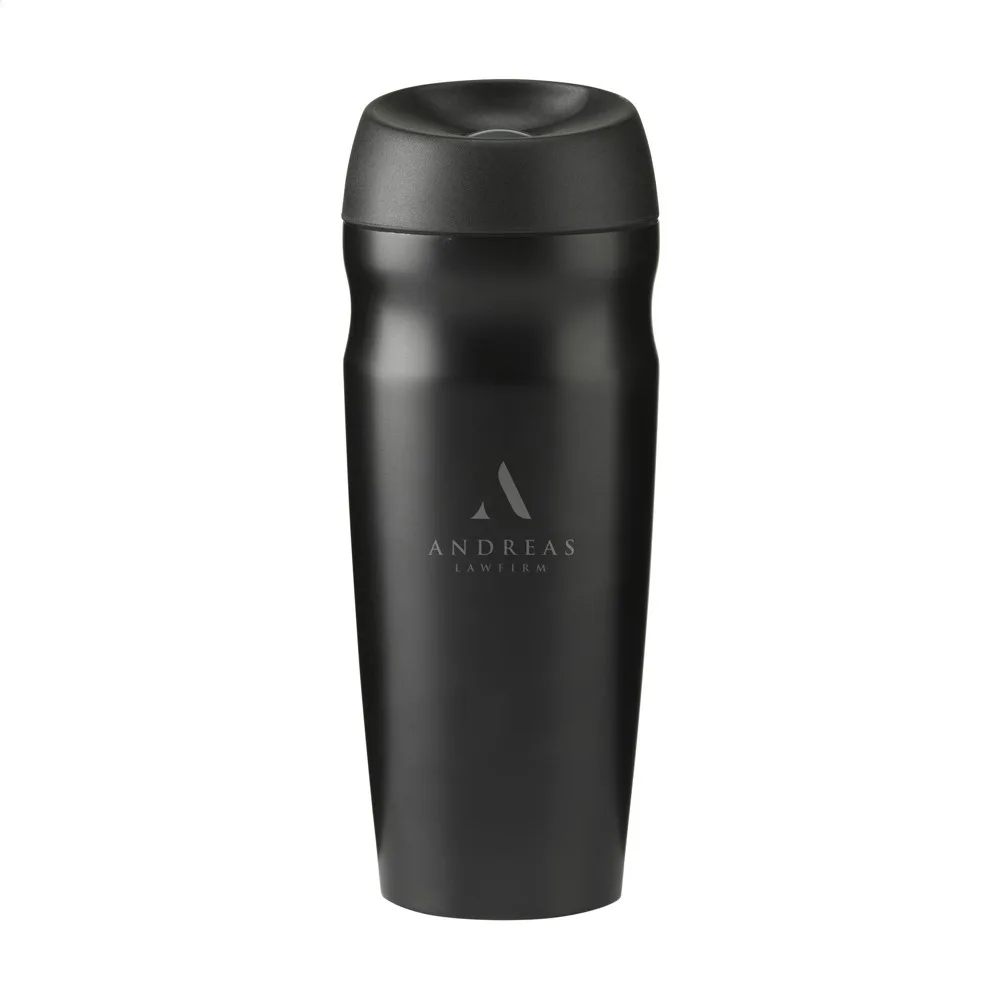 Thermoboost RCS 450 ml thermosbeker zwart ± pms black - Hidalgo-werbeartikel Thermoboost RCS 450 ml thermosbeker, zwart (± pms black)