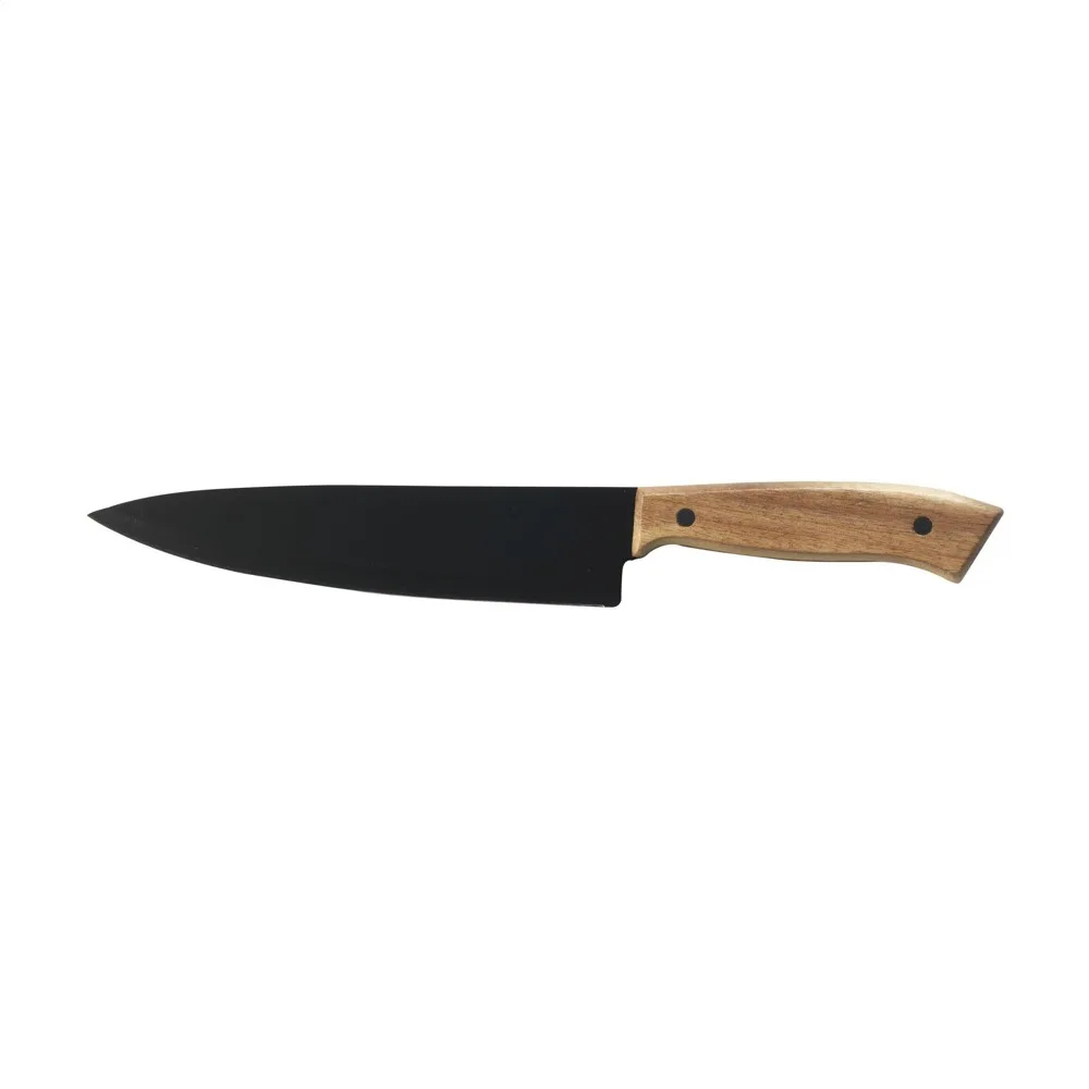 Grillset Asado Bedrucken Schwarz Edelstahl Akazie 4-teilig — Produktfoto 6