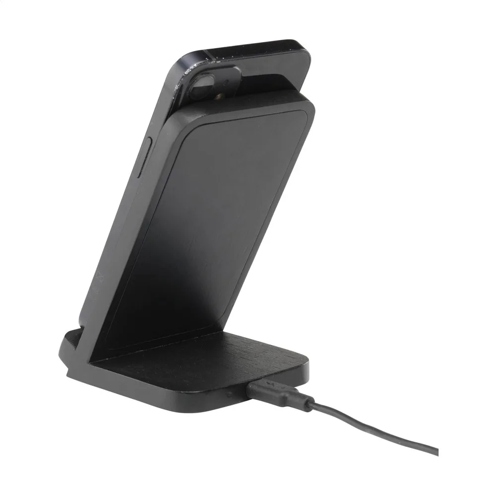 Custom Baloo 15W Fast Wireless Charger FSC Bamboo Stand — product photo 5