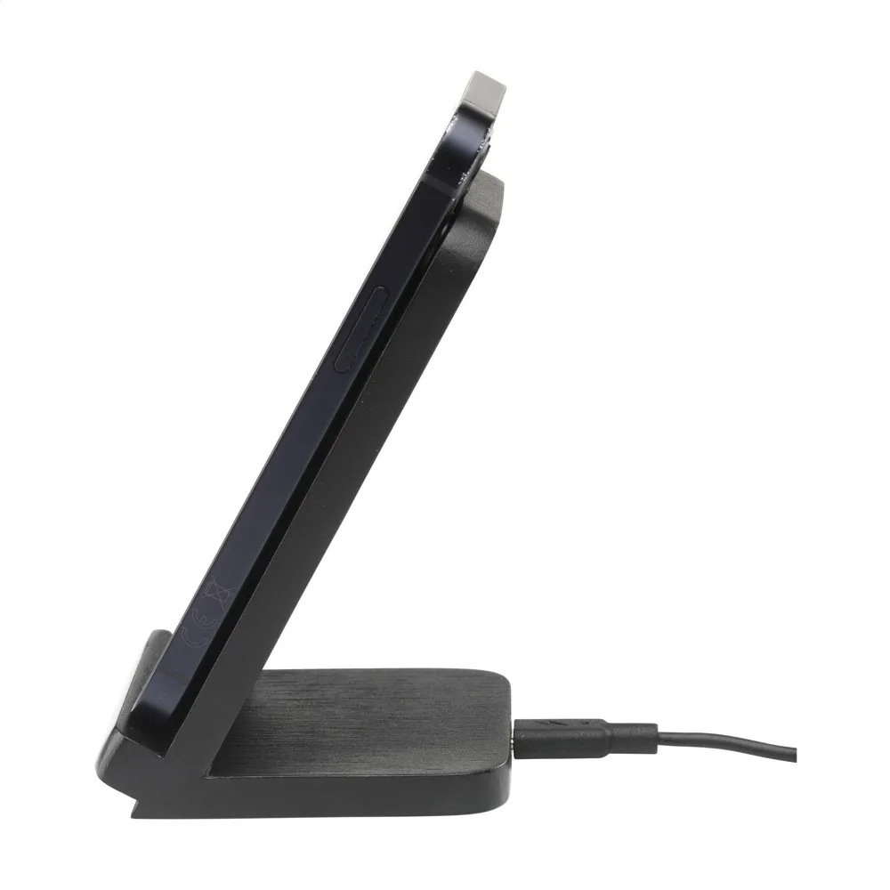 Custom Baloo 15W Fast Wireless Charger FSC Bamboo Stand — product photo 7