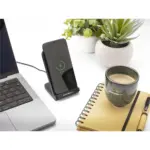 Custom Baloo 15W Fast Wireless Charger FSC Bamboo Stand — product photo 13