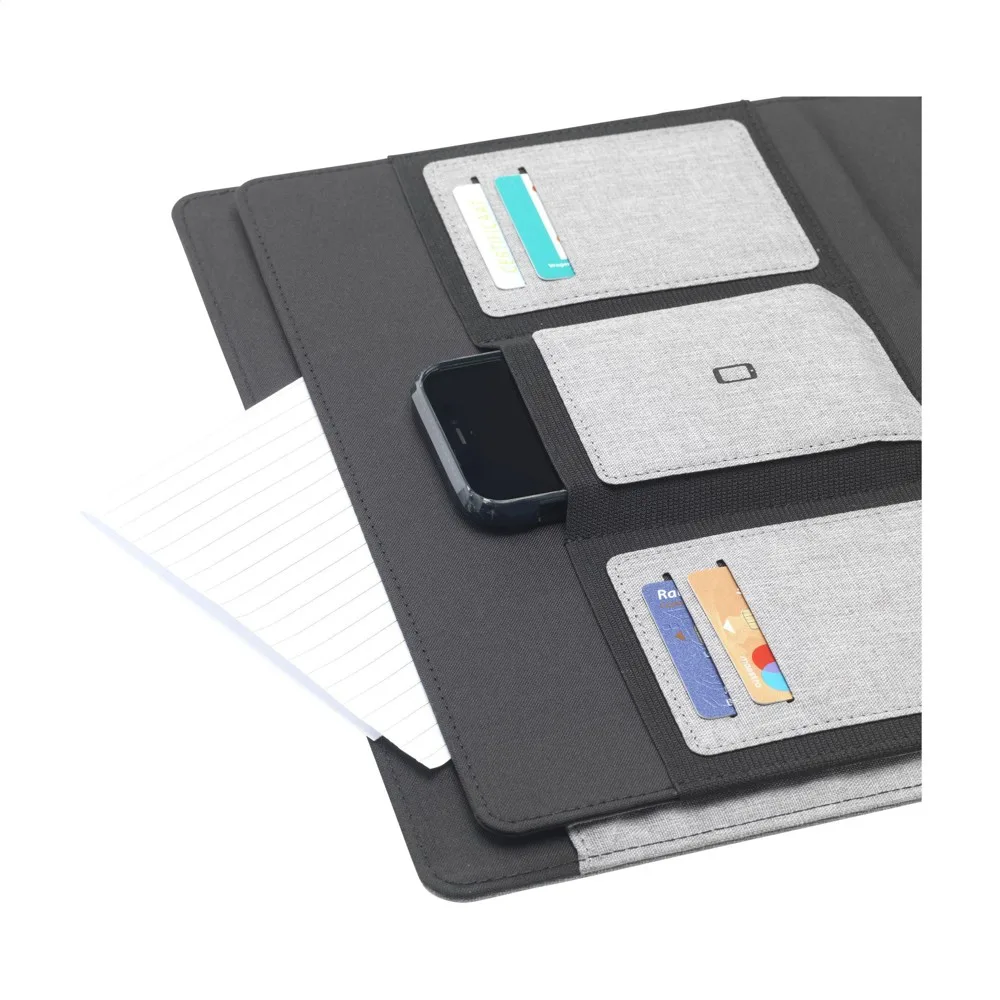 Schreibmappe Quest Portfolio bedrucken nachhaltig RPET A4 — Produktfoto 22