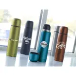 Frosted Bottle RCS Recycled Steel 500 ml thermosfles — productfoto 6