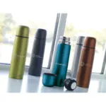 Frosted Bottle RCS Recycled Steel 500 ml thermosfles — productfoto 7