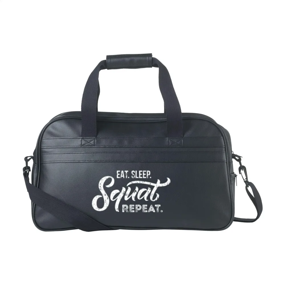Custom Printed Voyager Weekend Bag Matte Black Cabin 21.5L — product photo 5