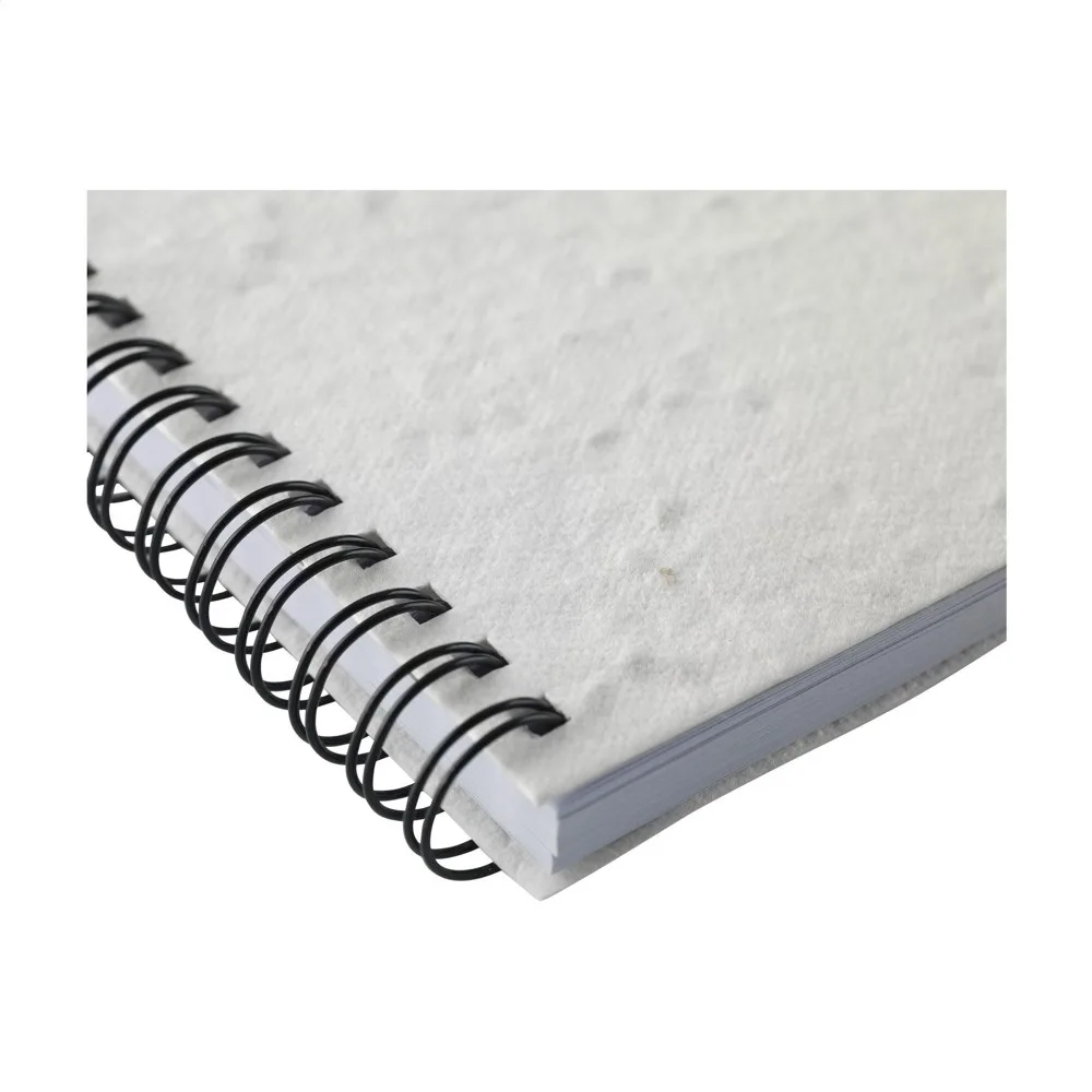 Samenpapier Notizbuch bedrucken liniert Blumensamen A5 — Produktfoto 8