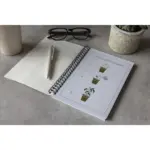 Samenpapier Notizbuch bedrucken liniert Blumensamen A5 — Produktfoto 10