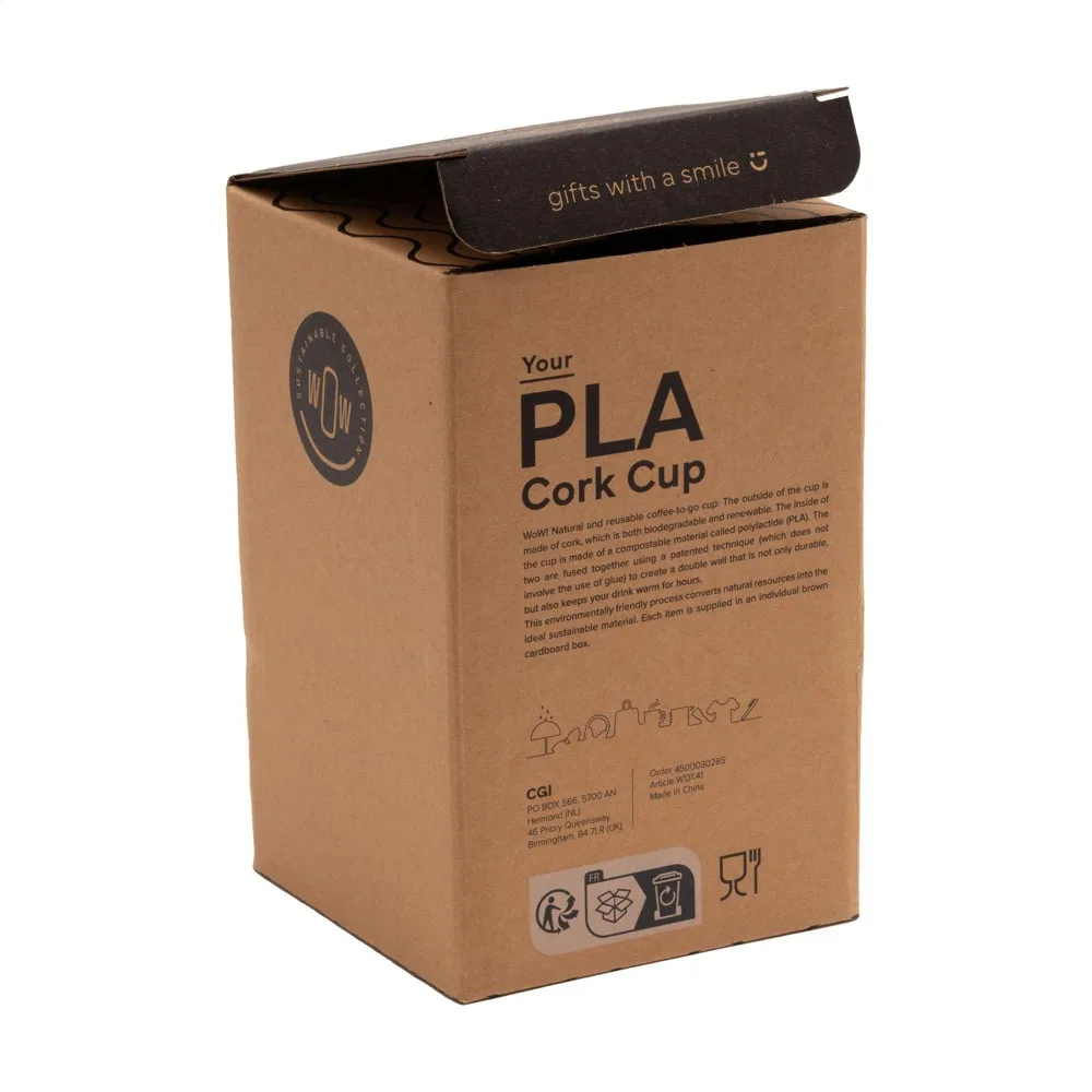 PLA Cork Cup 350 ml koffiebeker productfoto 6 - Hidalgo-werbeartikel PLA Cork Cup 350 ml koffiebeker — productfoto 6