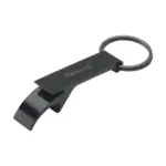 Opener GRS Recycled Aluminium sleutelhanger, zwart