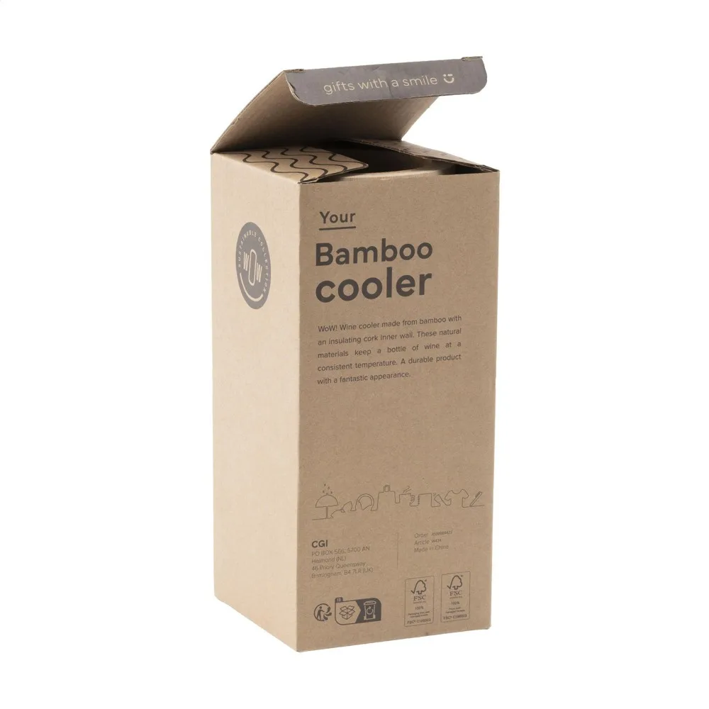 Bamboo Cooler wijnkoeler productfoto 5 - Hidalgo-werbeartikel Bamboo Cooler wijnkoeler — productfoto 5