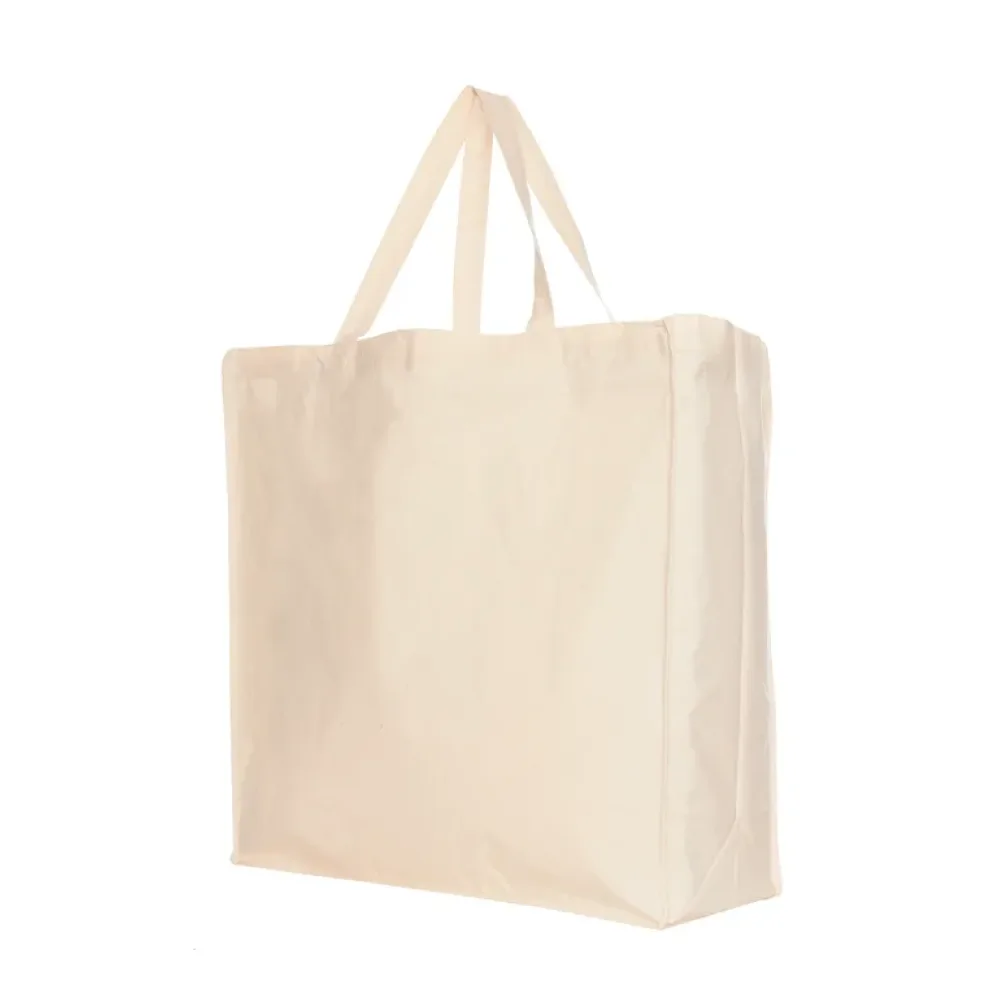 Katoenen bloktas XL OEKO-TEX® Naturel