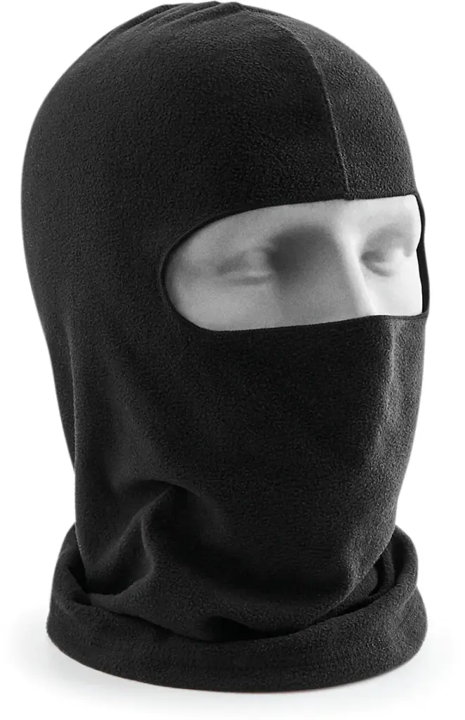 PS_B230_BLACK - Hidalgo Microfleece balaclava, black — productfoto 5
