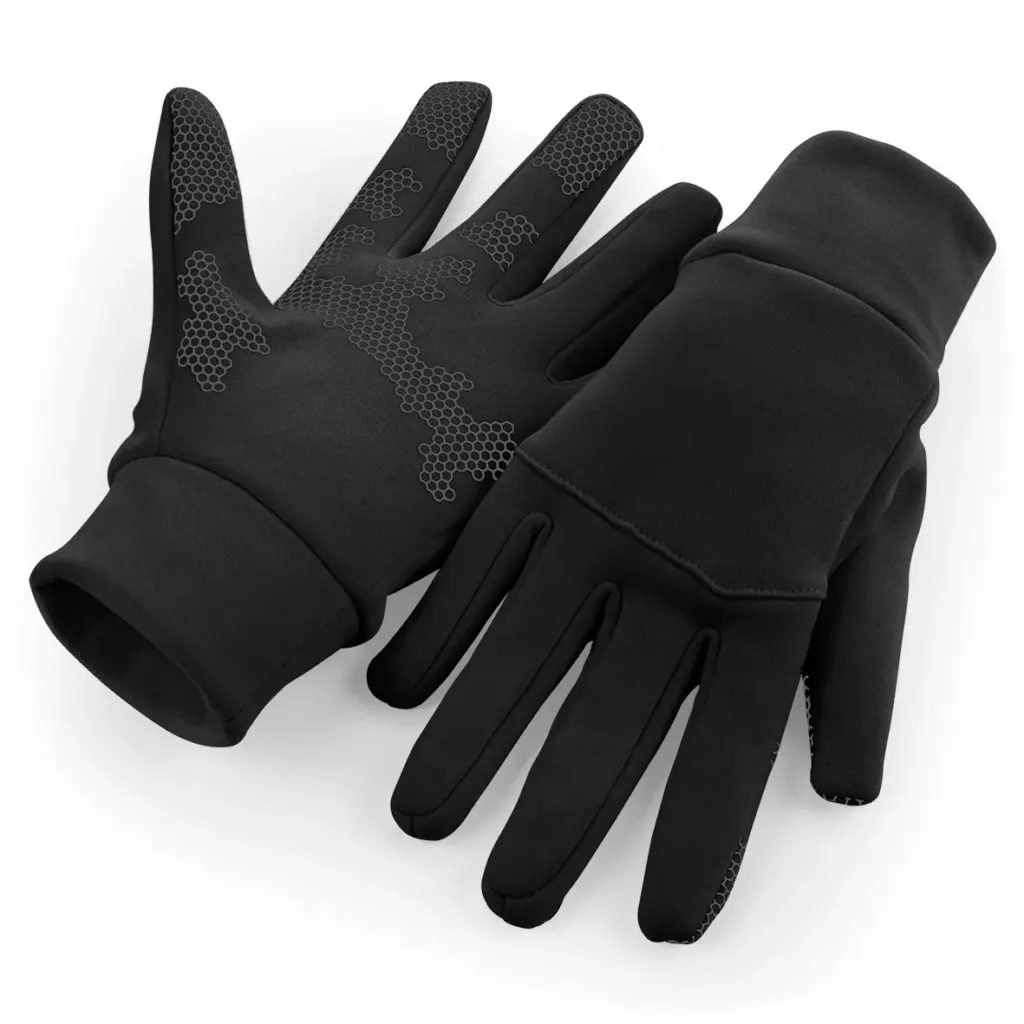 PS_B310_BLACK - Hidalgo Sporthandschoenen Softshell, black — productfoto 4