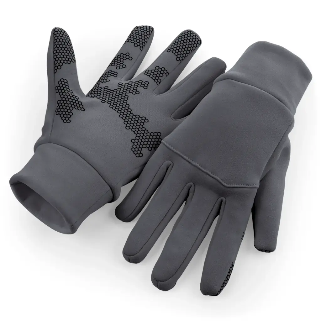 PS_B310_GRAPHITEGREY - Hidalgo Sporthandschoenen Softshell, graphite grey — productfoto 5
