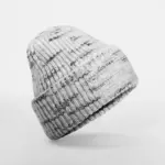 Grof gebreide muts met patch, cloudy haze — productfoto 4