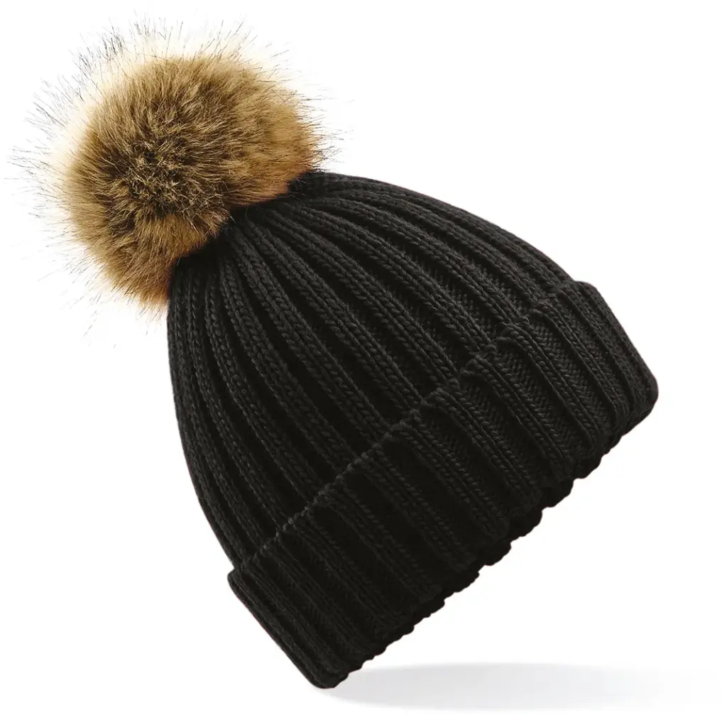 Pompon beanie, black — productfoto 3