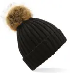 Pompon beanie, black — productfoto 3