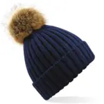 Pompon beanie, navy — productfoto 6