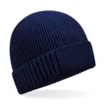 Biologisch katoenen muts met technische patch, oxford navy — productfoto 7