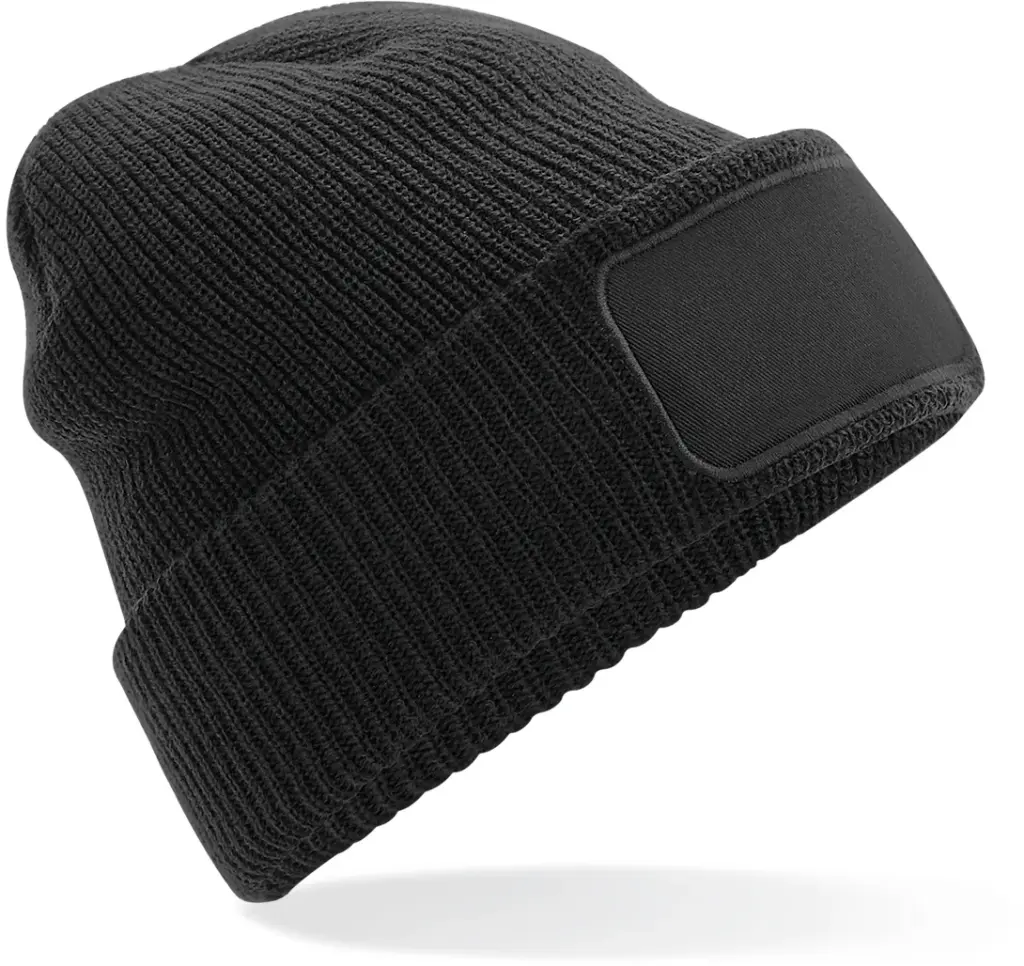 Thinsulate™ Patch Beanie, black — productfoto 3