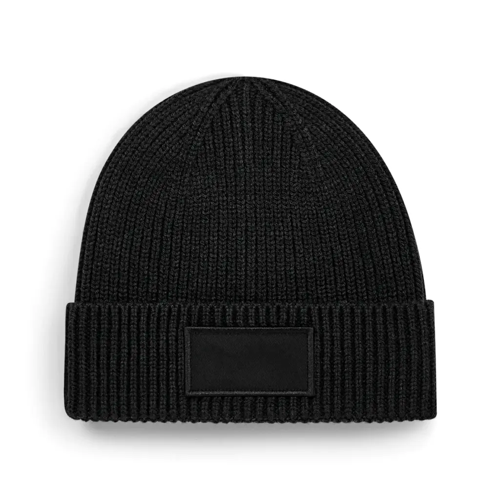Trendy muts met patch, black — productfoto 6