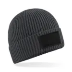 Trendy muts met patch, graphite grey / black — productfoto 6