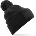 Snowstar® patch beanie, black / graphite grey — productfoto 2