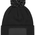Snowstar® patch beanie, black / graphite grey — productfoto 3