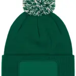Snowstar® patch beanie, bottle green / off white — productfoto 5