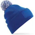 PS_B443-FS_BRIGHTROYAL-OFFWHITE - Hidalgo Snowstar® patch beanie, bright royal / off white — productfoto 6
