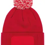 PS_B443_CLASSICRED-OFFWHITE - Hidalgo Snowstar® patch beanie, classic red / off white — productfoto 11