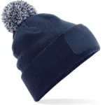 PS_B443-FS_FRENCHNAVY-LIGHTGREY - Hidalgo Snowstar® patch beanie, french navy / light grey — productfoto 12