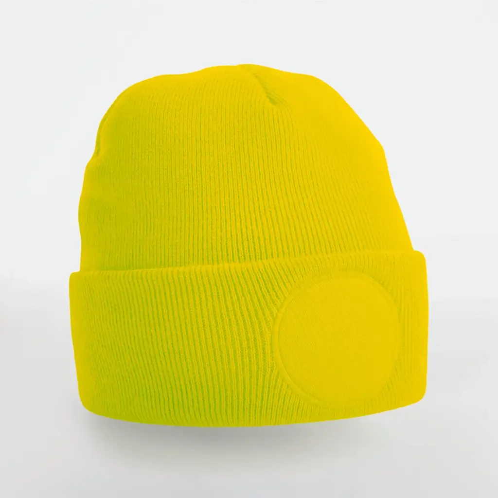 Muts met ronde patch