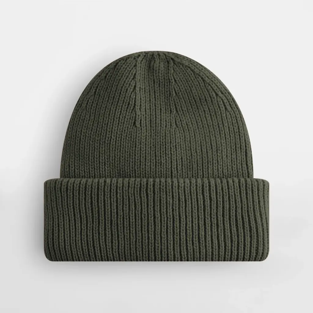Ademende en winddichte muts., olive green — productfoto 10