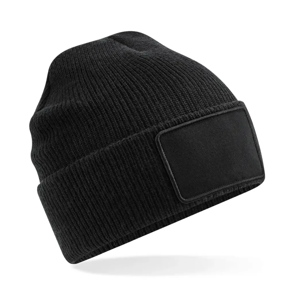 PS_B540-FS_BLACK - Hidalgo Thinsulate™ muts met afneembare patch, black — productfoto 3