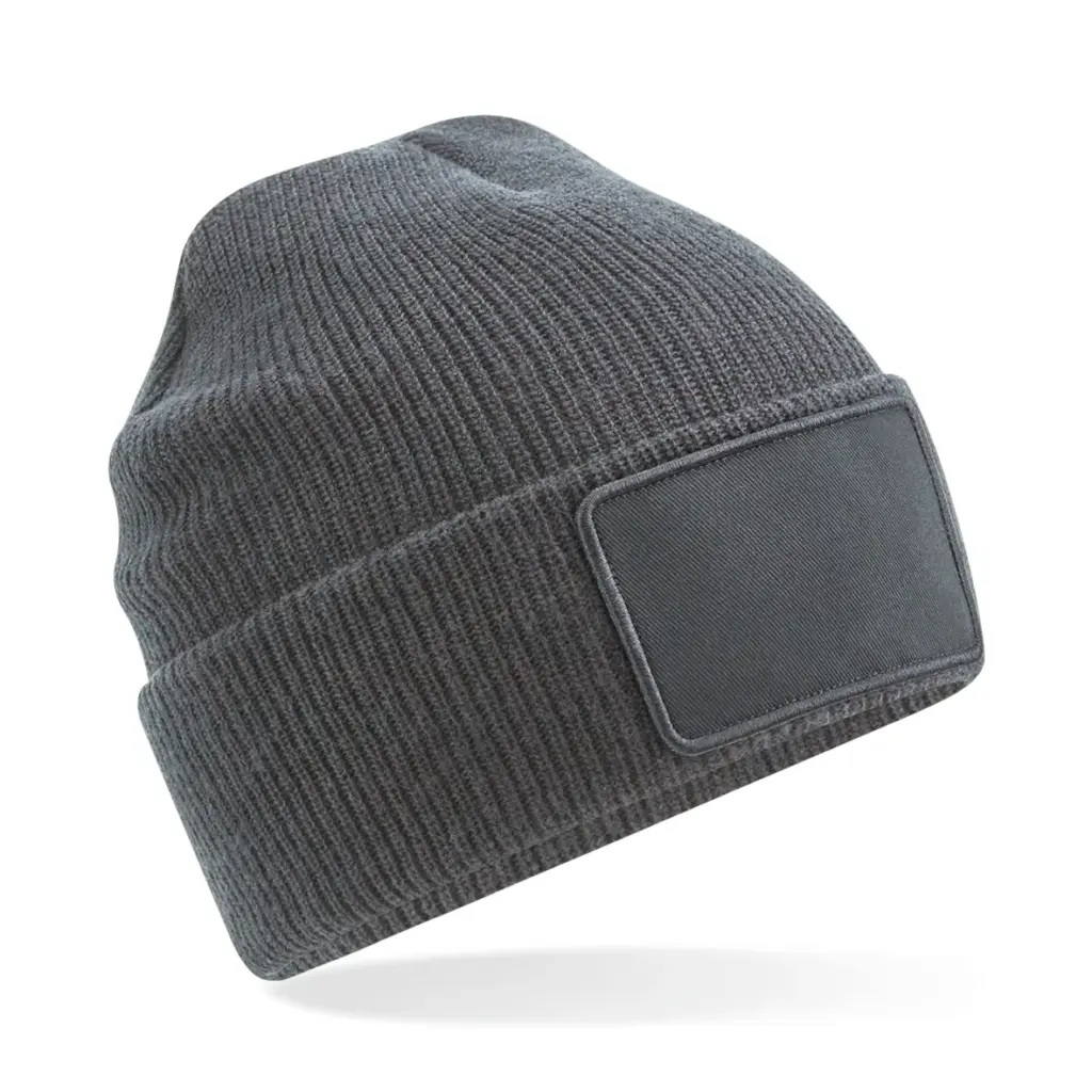PS_B540-FS_GRAPHITEGREY - Hidalgo Thinsulate™ muts met afneembare patch, graphite grey — productfoto 4