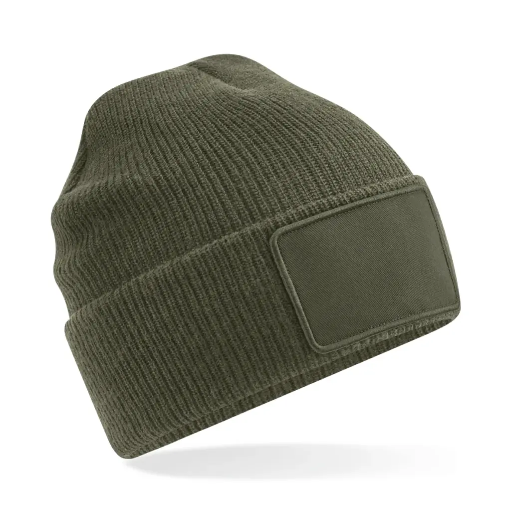 PS_B540-FS_MILITARYGREEN - Hidalgo Thinsulate™ muts met afneembare patch, military green — productfoto 5