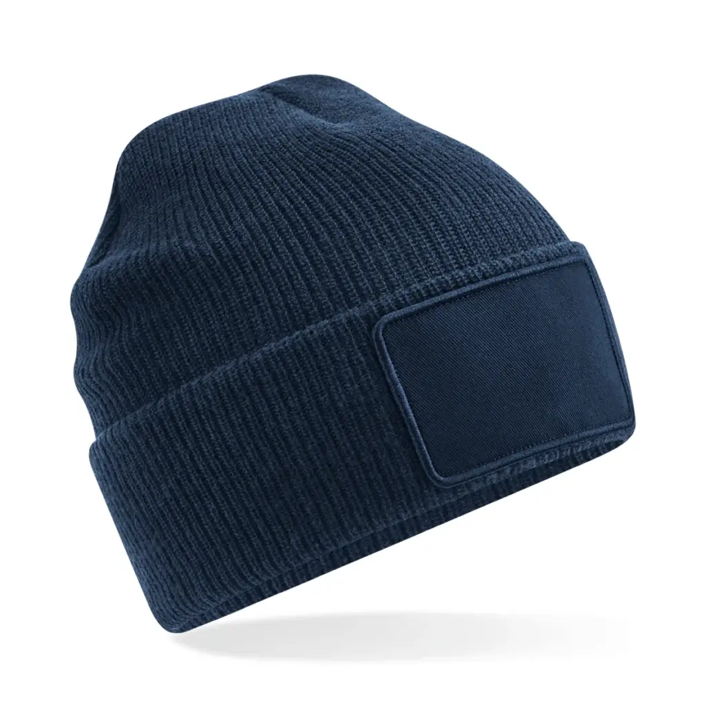 PS_B540-FS_NAVY - Hidalgo Thinsulate™ muts met afneembare patch, navy — productfoto 6