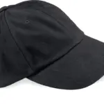 Laag profiel pet van geborsteld katoen, black — productfoto 2