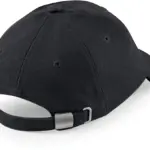 Laag profiel pet van geborsteld katoen, black — productfoto 3