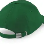 Laag profiel pet van geborsteld katoen, forest green — productfoto 5