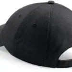 Laag profiel pet van drillkatoen, black — productfoto 3