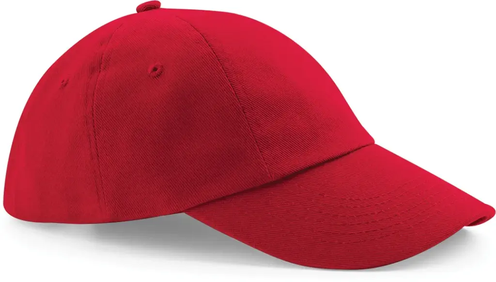 Laag profiel pet van drillkatoen, classic red — productfoto 6