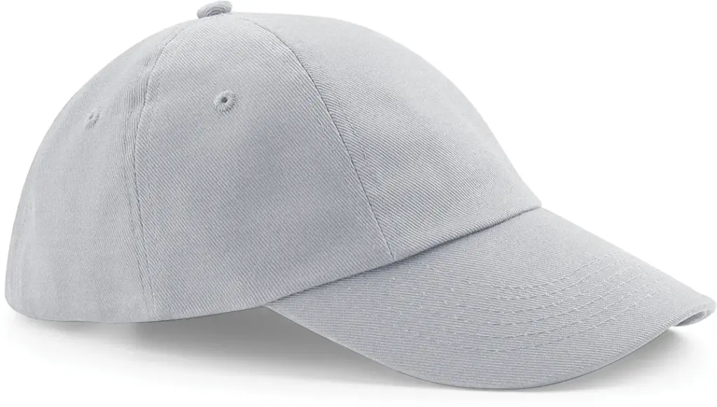 Laag profiel pet van drillkatoen, light grey — productfoto 10