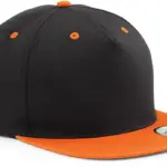PS_B610C-FS_BLACK-ORANGE - Hidalgo Tweekleurige 5-panel snapbackpet, black / orange — productfoto 9