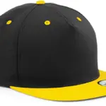 PS_B610C-FS_BLACK-YELLOW - Hidalgo Tweekleurige 5-panel snapbackpet, black / yellow — productfoto 11