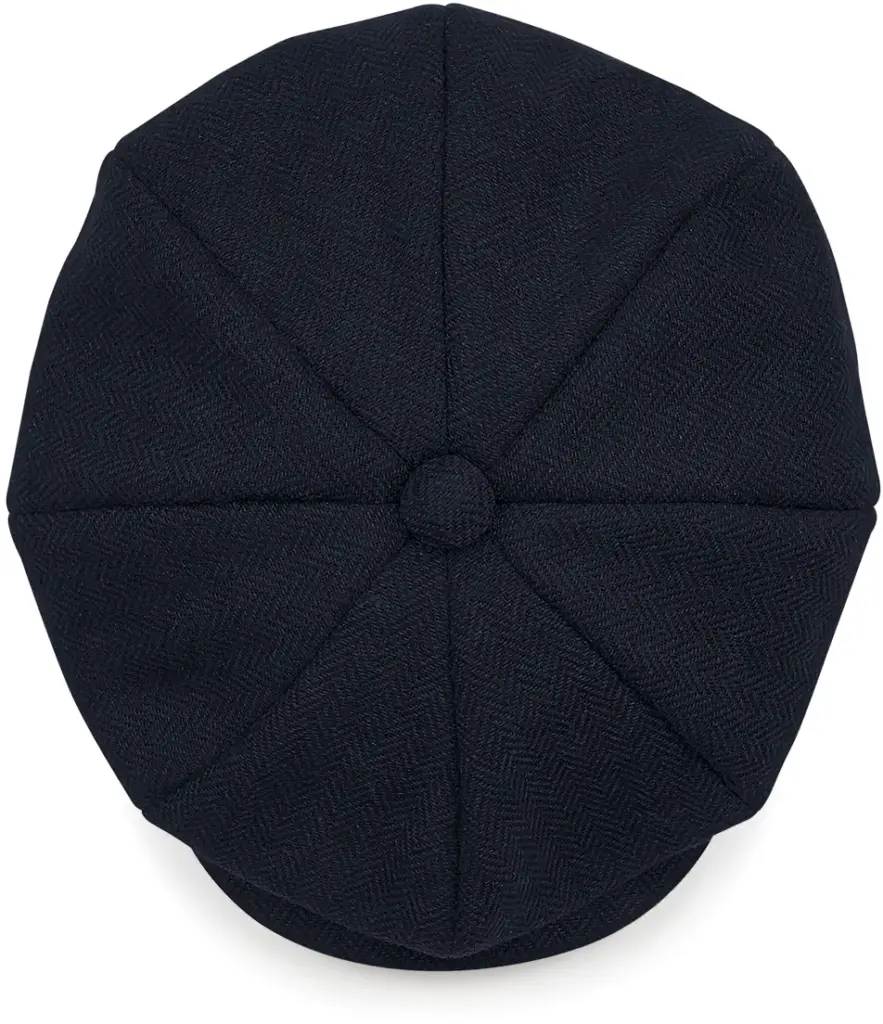 PS_B628-FS_NAVYHERRINGBONE - Hidalgo Heritage baker boy Cap, navy herringbone — productfoto 4